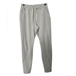 Lululemon Men's Heather Gray Joggers with Drawstring Size Small